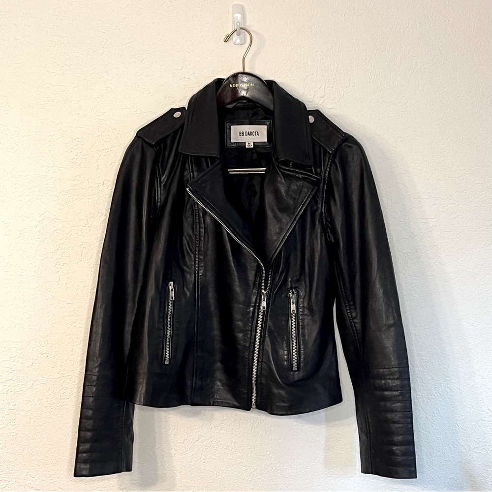 BB Dakota - Moto Jacket, Genuine Leather, Size M
